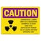 Signmission OSHA RADIATION Germicidal Lamps Emit UV-C Radiation 10in X 7in Rigid Plastic, 7" H, 10" W, Landscape OS-CR-P-710-L-10138 - alternate 1